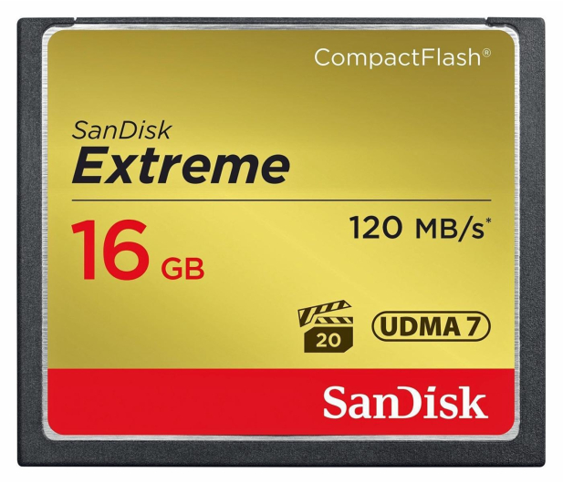 SANDISK Compact Flash Extreme 16GB SDCFXS-016G-X46 - 179827 - zdjęcie
